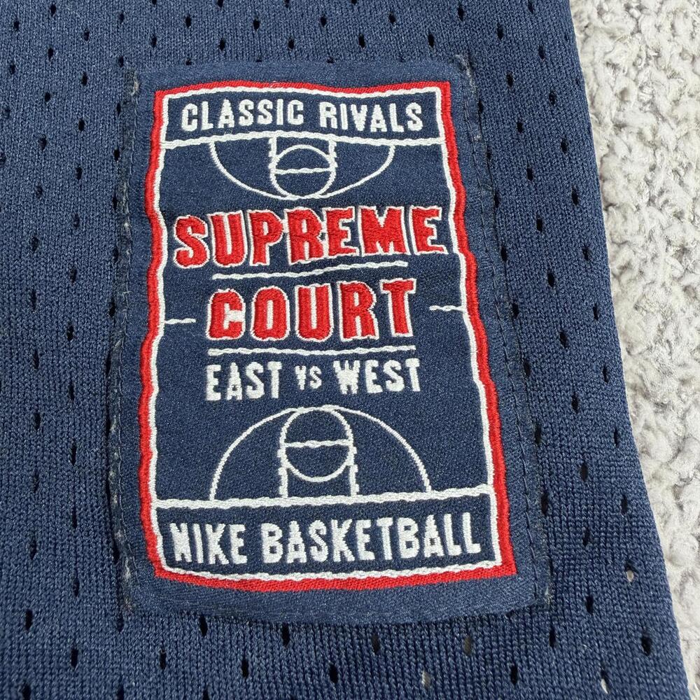 Nike Y2K Supreme Court Classic Rivals Basketball Jersey Sleeveless Mesh Navy XL - Picture 5 of 10